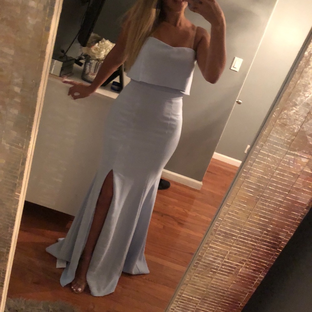 Blue evening gown size 2